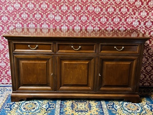 Biedermeier Kommode Anrichte Sideboard Barock  Nussbaum dunkel Landhaus Schrank Stilmöbel Louis XV R Bild 1