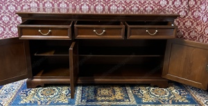 Biedermeier Kommode Anrichte Sideboard Barock  Nussbaum dunkel Landhaus Schrank Stilmöbel Louis XV R Bild 8
