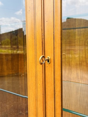  Biedermeier Vitrine Buffet Schrank Barock Kirschbaum Landhaus Stilmöbel Schrank Bauernmöbel Bild 4