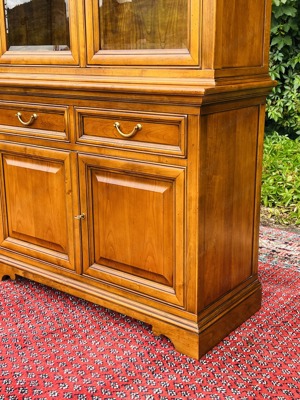  Biedermeier Vitrine Buffet Schrank Barock Kirschbaum Landhaus Stilmöbel Schrank Bauernmöbel Bild 3