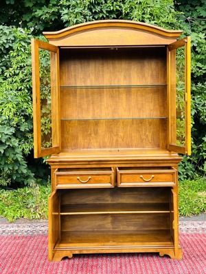  Biedermeier Vitrine Buffet Schrank Barock Kirschbaum Landhaus Stilmöbel Schrank Bauernmöbel Bild 5