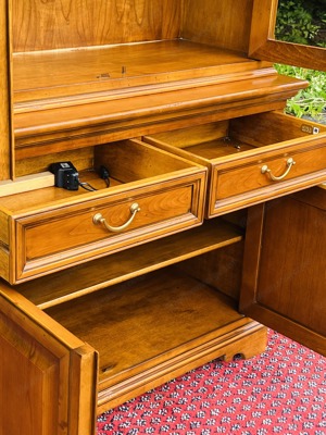  Biedermeier Vitrine Buffet Schrank Barock Kirschbaum Landhaus Stilmöbel Schrank Bauernmöbel Bild 6