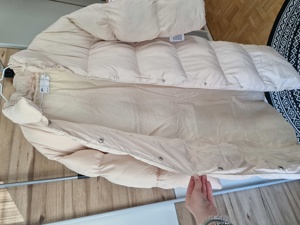 Langer Puffer Mantel in Creme von ASOS Bild 2