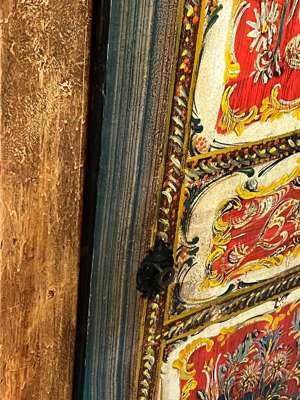 Barock Schrank Bauernschrank Bauernmöbel handbemalt Kasten Bild 3