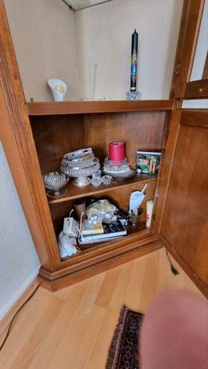 Biedermeier Vitrine Stilmöbel Selva Eckvitrine Eckschrank  Bild 2
