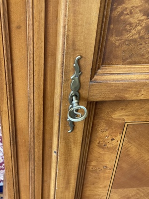 Biedermeier Schrank Dielenschrank Landhaus Kirschbaum Bild 5