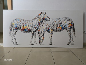 Leinwandbild Zebra