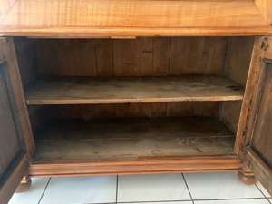 Biedermeier Sekretär Gründerzeit Kirschbaum Vitrine Bild 10