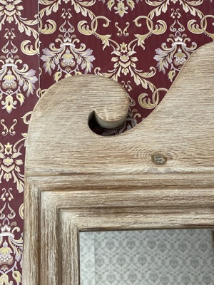 Barock Spiegel Pinie Wandspiegel Massivholz Biedermeier Landhaus Bild 6