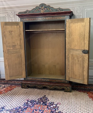Barock Schrank Bauernschrank Landhaus Kleiderschrank Dielenschrank Kasten Bild 9