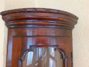 Biedermeier Vitrine Eckvitrine Selva Nussbaum Vitrine Schrank Barock STILMÖBEL Bild 4