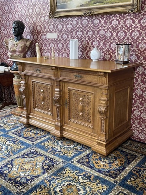 Gründerzeit Kommode Anrichte Sideboard Eiche massiv  Bild 4