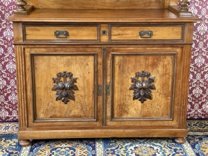 Jugendstil Buffet Anrichte Küchenbuffet Gründerzeit Bauernschrank Landhaus Nussbaum Bild 6