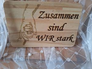 Holz Deko Brotzeit Jausen Brett Vatertag Geschenk gelasert