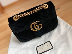 Gucci Marmont Samt Schwarz *ORIGINAL Bild 1