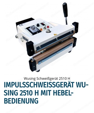 Impulsschweißgerät - W-2510 HT - Mit Hebel Bedienung - 3x Gebraucht (Neupreis 478 )