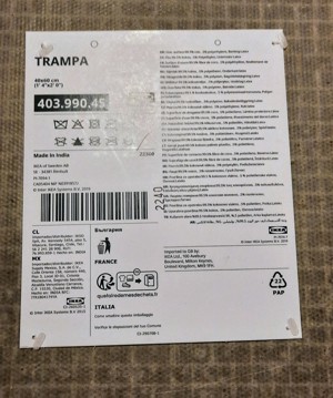 IKEA Fußmatte natur,  "TRAMPA", 40 x 60 cm Bild 4