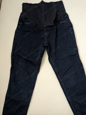 Umstandshose Jeans dunkelblau Bild 1