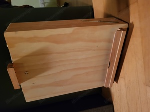 Malkoffer aus Holz für Leinwände geeignet mit Stauraum