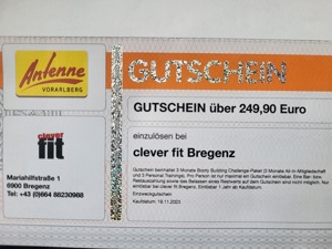 Gutscheine Clever fit