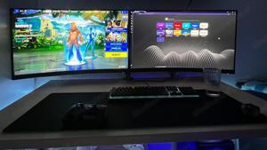Gaming Set PC mit zwei 32 Zoll Monitoren