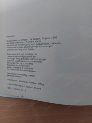 Bregenzer Adressbuch 1992 Bild 3