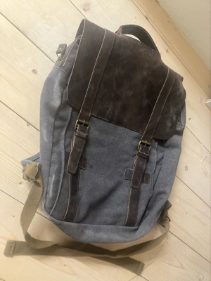 Rucksack, Tasche, Leder, Laptoptasche Bild 3