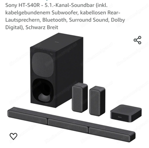 Sony HT-S40R - 5.1.-Kanal-Soundbar