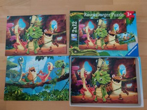 2 Puzzle Dinosaurier 3+