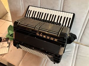 Akkordeon, Hohner Morino+ V 120 De Luxe, Cassotto, schwarz, 5- chörig neuwertig