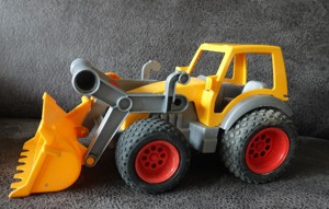 Spielzeug Wader Traktor mit Schaufel