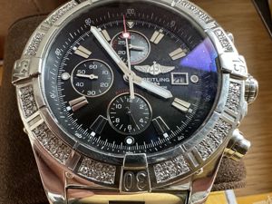 Breitling Super Avenger mit Diamant Brillanten Lünette Herrenuhr Bild 5