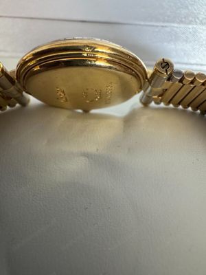 Cartier Damenuhr mit originalem Diamantenbesatz, 750er Gold, BiColor Armband, 1A Bild 3