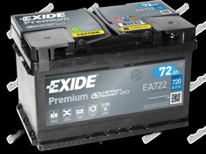 Exide EA722 Premium Carbon Boost 12V 72Ah 720A Autobatterie