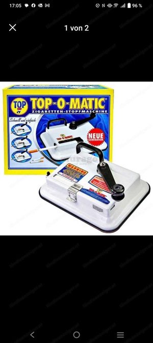 OCB Top O Matic Stopfmaschien Bild 1