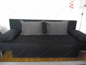 schwarzes Sofa 3-sitzer