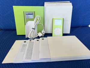 Apple iPod Mini 1 Gen. Grün 4GB, komplett mit OVP und Zubehör 