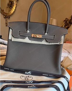 Hermes Birkin 35 Togo Etoupe -NEU- Okt 2023 Fullset