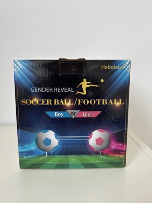 Gender reveal soccer ball 