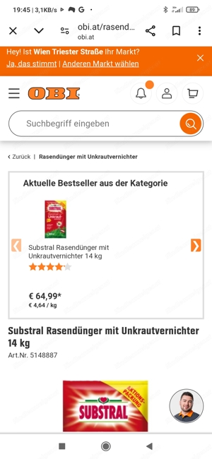 Rasendünger mit Unkrautvernichter Bild 3