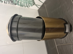 NEU Tret-Mülleimer Bad WC gold