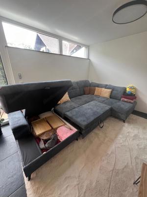 Wohnlandschaft - Couch Stauraum Bettfunktion
