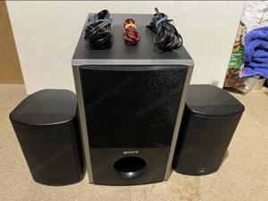 Canton Stereo Lautsprecher + Sony Subwoofer + Verstärker m. BT + Kabel Bild 3