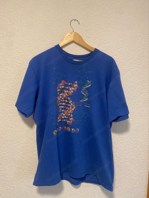 Supreme T-Shirt DNA Tee , Blue, Size L