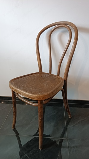 Vintage Antiker Holz Stuhl 60iger Jahre Retro Design 