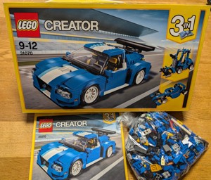 Lego Creator 3in1: 31070 Turbo-Rennwagen