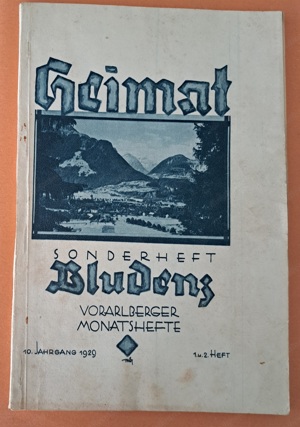 1929 Heimat Bludenz Sonderheft Suchard Industrie Fabrik Reklame Werbung Kultur Vorarlberg 