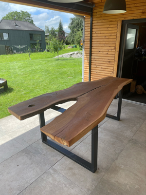 Massivholz Tisch   Tischplatte Eiche