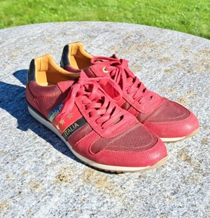 Pantofola d'Oro | Größe 40 | Neu | Veloursleder-Sneaker in Rot für Herren