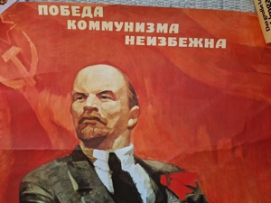 Lenin Plakat aus der Sowjetzeit  Bild 2